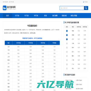 今日油价_今日油价95、92号汽油价格_柴油价格 - 油价查询网